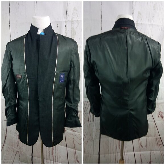 Botany 500 Couture 41R Charcoal Striped 2pc Suit - Picture 9 of 15